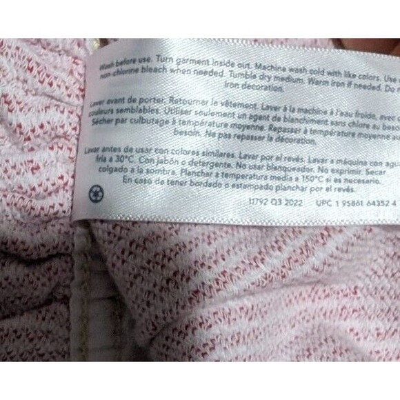 OshKosh Baby Bgosh Vestbak Jumper Dress 6 Months Girls Red Train Striped - Picture 5 of 7